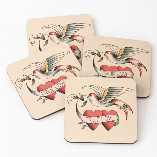 Item preview, American Traditional True Love Bird designed and sold by marenara.