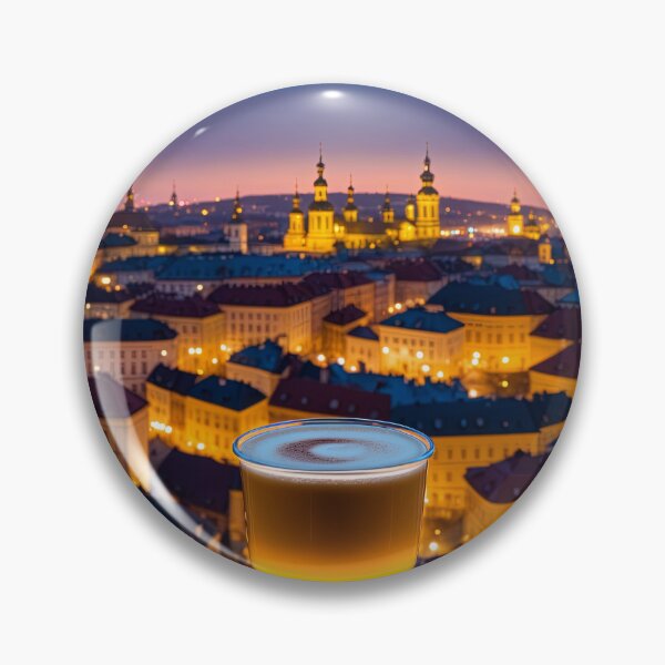 Item preview, Sparkling Latte Evening - Ancient Cityscape Print designed and sold by lloreleya.