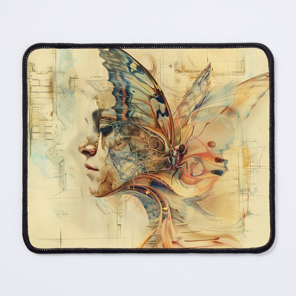 Item preview, Abstract  Butterfly Woman Art designed and sold by Obsidian Ink by Wilshire.