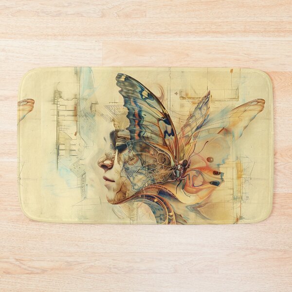 Item preview, Abstract  Butterfly Woman Art designed and sold by Obsidian Ink by Wilshire.