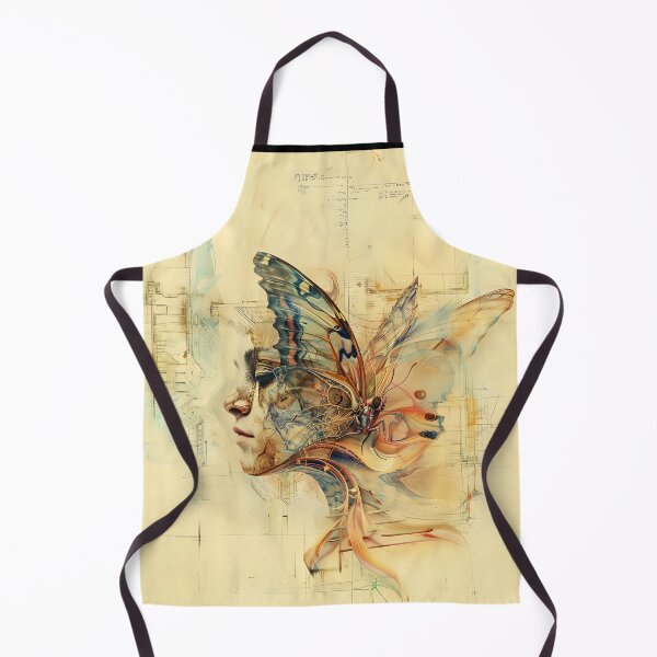 Item preview, Abstract Butterfly Woman Art designed and sold by Obsidian Ink by Wilshire.