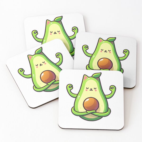Item preview, Avocado Yoga Cat designed and sold by Designowner.