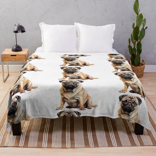 Item preview, Charming Pug Portrait designed and sold by SellingWSarah17.
