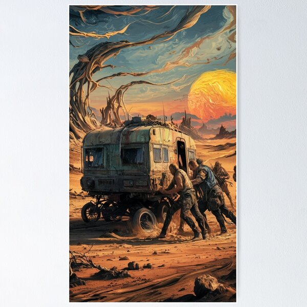 Item preview, Traders in a post-apocalyptic wasteland designed and sold by Purpleflex.