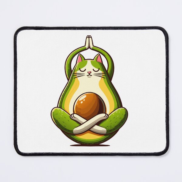Item preview, Avocado Yoga Cat designed and sold by Designowner.