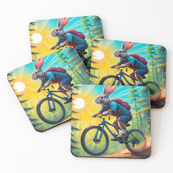 Item preview, Bunny Berm Buster: Rabbit Riding MTB Trails designed and sold by GrizzlyCollective.