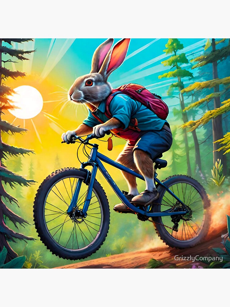White Tank Top With Rabbit Cyclist White Tank Top With Rabbit Cyclist