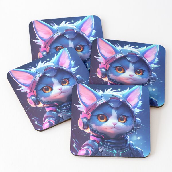 Item preview, kawaii cosmic cybercat designed and sold by aikdreams.