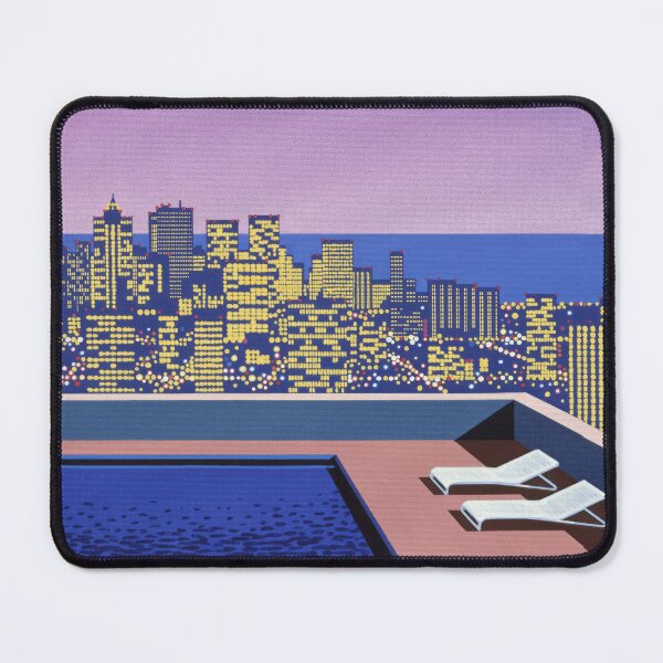 Item preview, Hiroshi Nagai Down Town Sunset city pop Purple exhibitionvaporwave tokyo 80s 90s japanese pop art  designed and sold by Nicodemuss.