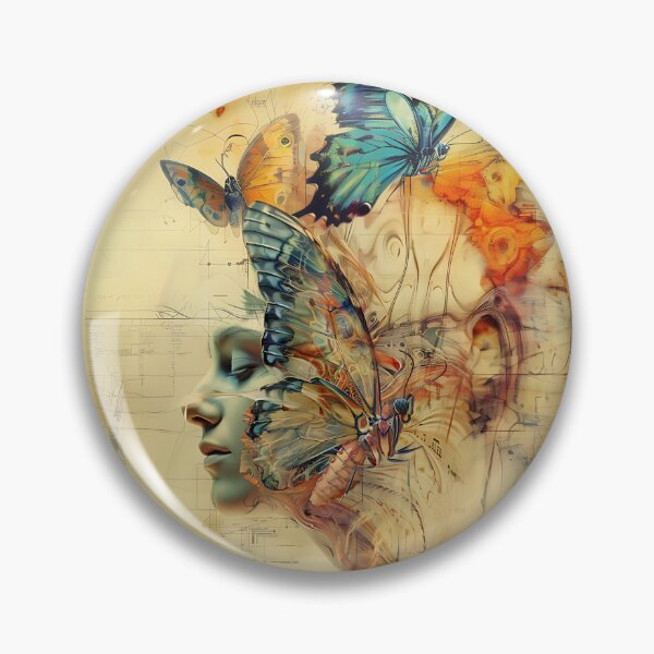 Item preview, Abstract  Butterfly Woman Art designed and sold by Obsidian Ink by Wilshire.