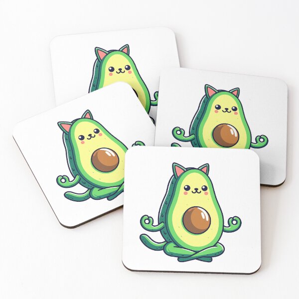 Item preview, Avocado Yoga Cat designed and sold by Designowner.