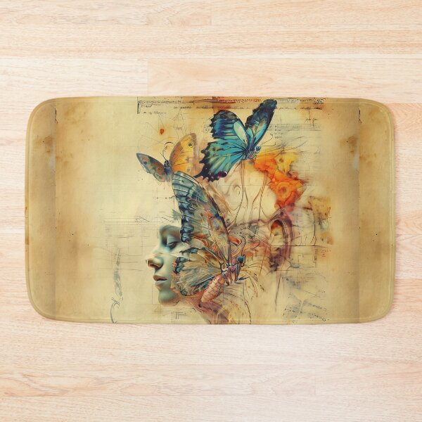 Item preview, Abstract  Butterfly Woman Art designed and sold by Obsidian Ink by Wilshire.