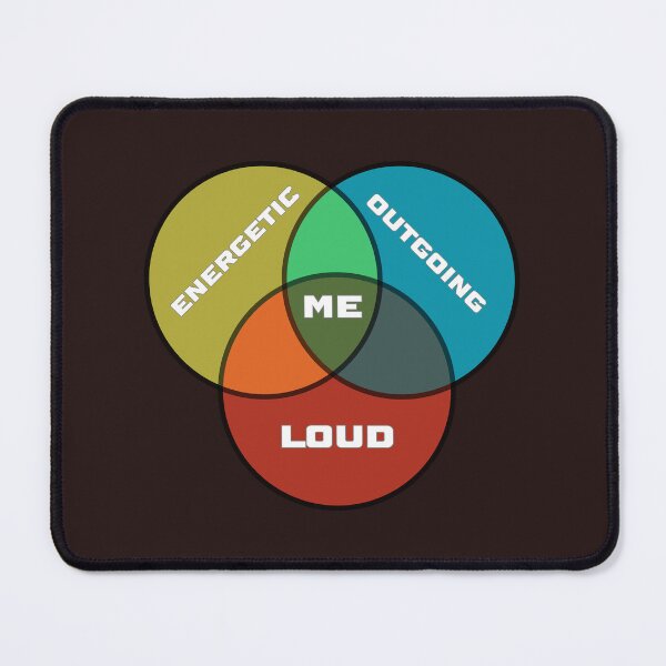 Item preview, Extrovert Venn Diagram  designed and sold by ClanRaeDesign.