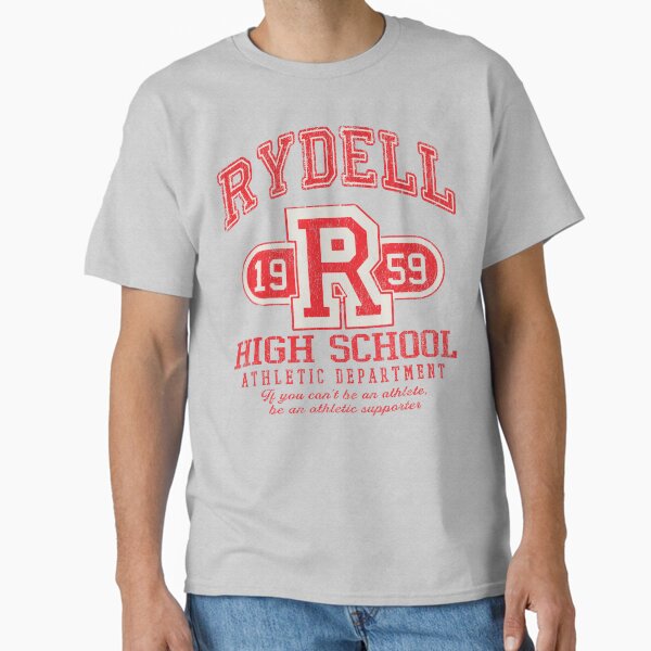 Vista previa del artículo con la obra «Promoción de la escuela secundaria Rydell de 1959 Lts desgastados», diseñado y vendido por Alema Art.
