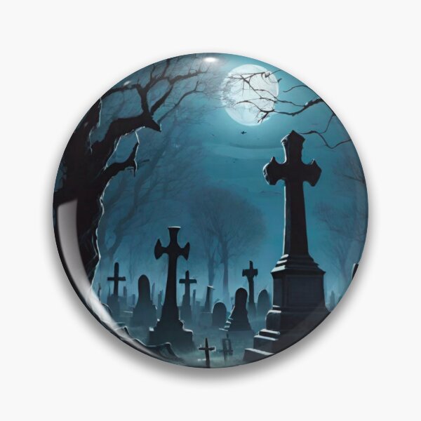 Item preview, Haunted Night: Spooky Graveyard Scene designed and sold by GrizzlyCollective.