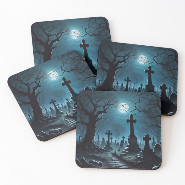 Item preview, Haunted Night: Spooky Graveyard Scene designed and sold by GrizzlyCollective.