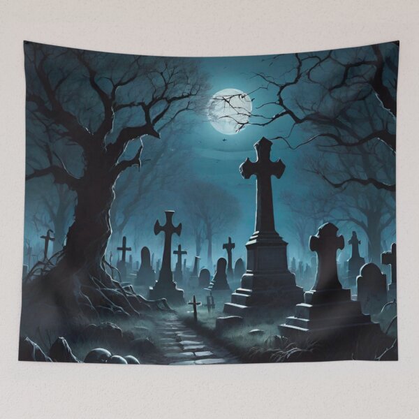 Item preview, Haunted Night: Spooky Graveyard Scene designed and sold by GrizzlyCollective.