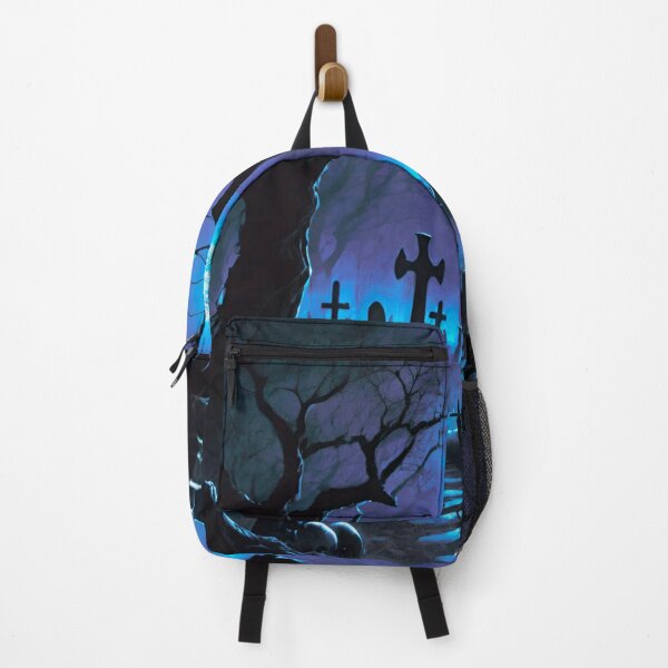 Item preview, Haunted Night: Spooky Graveyard Blue and Purple Moonlight designed and sold by GrizzlyCollective.