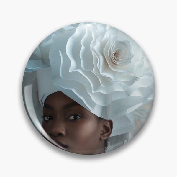 Item preview, Elegant Woman with Intricate Floral Headpiece Art Print designed and sold by Retrocranio.