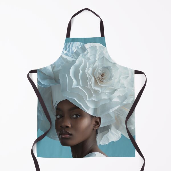 Item preview, Elegant Woman with Intricate Floral Headpiece Art Print designed and sold by Retrocranio.