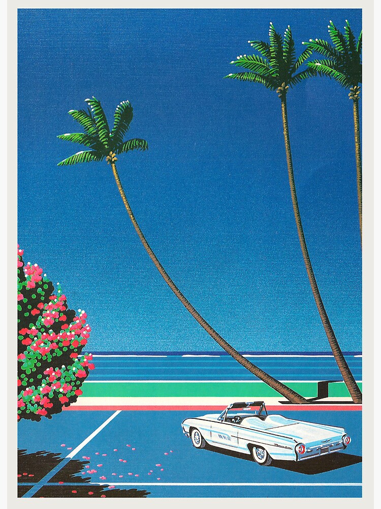Hiroshi Nagai city pop Vintage Car coastal vibes city vaporwave