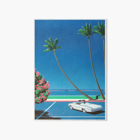Item preview, Hiroshi Nagai city pop Vintage Car coastal vibes city vaporwave tokyo 80s 90s japanese pop art manga art designed and sold by Nicodemuss.