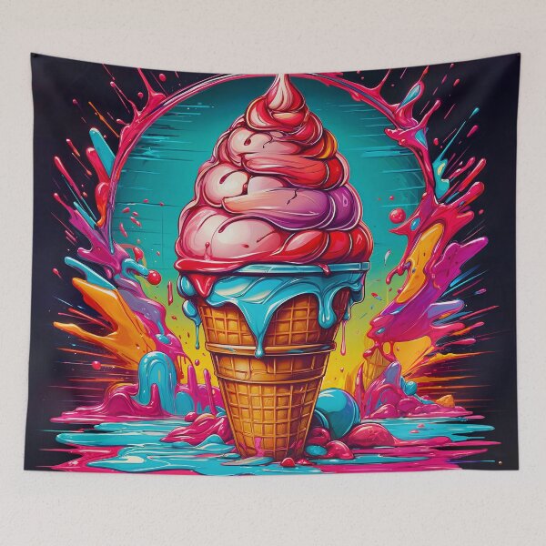 Item preview, Helado cremoso en pinturas líquidas designed and sold by PixelCraftDSG.