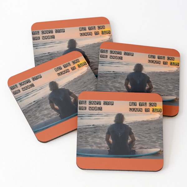 Item preview, You can't stop the waves...but you can learn to surf! designed and sold by The Rainbow Rebel Collective.