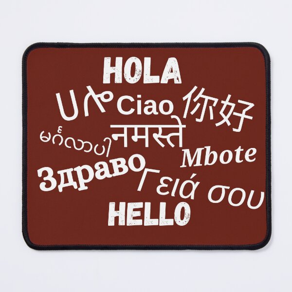 Item preview, Hello In Different Languages designed and sold by DesignMore21.