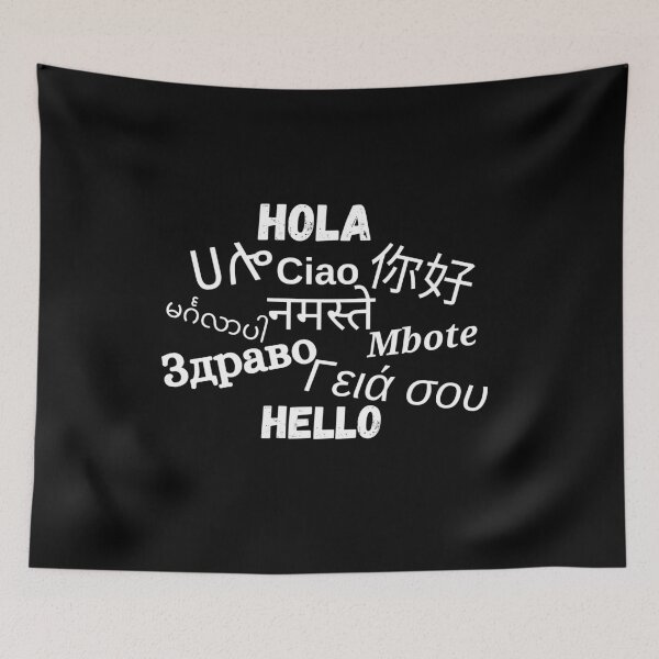Item preview, Hello In Different Languages designed and sold by DesignMore21.