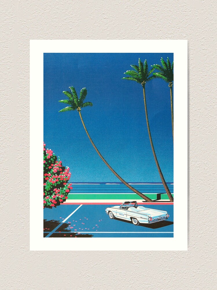 Hiroshi Nagai city pop Vintage Car coastal vibes city vaporwave