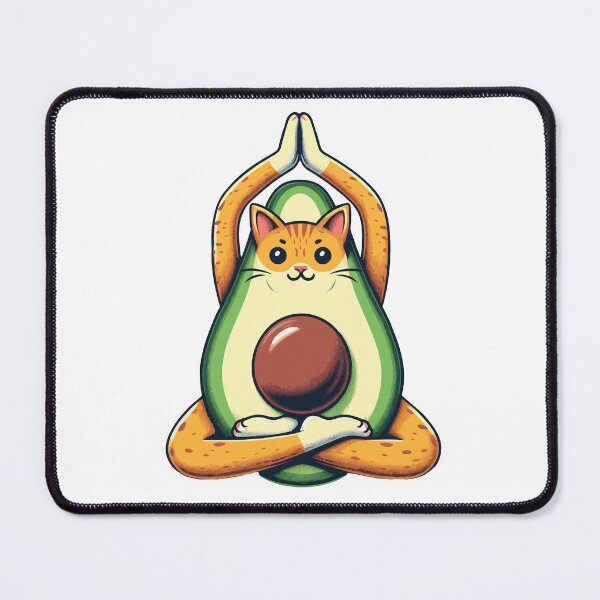 Item preview, Avocado Yoga Cat designed and sold by Designowner.