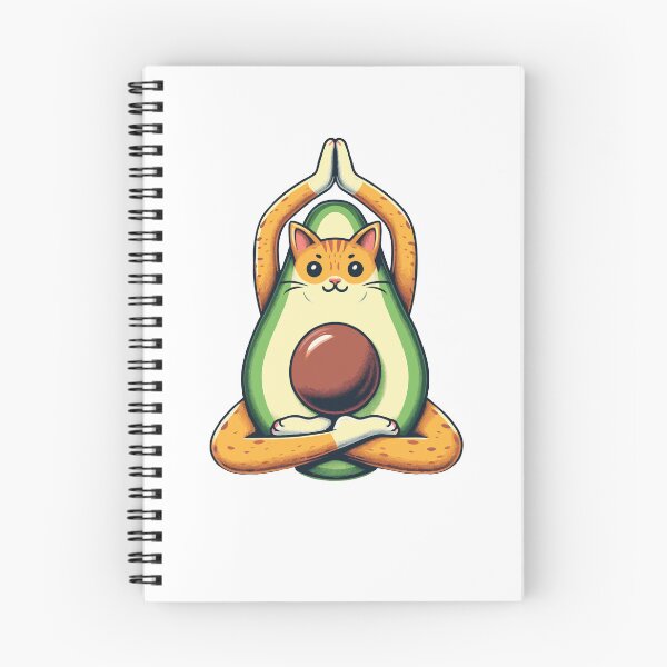Item preview, Avocado Yoga Cat designed and sold by Designowner.