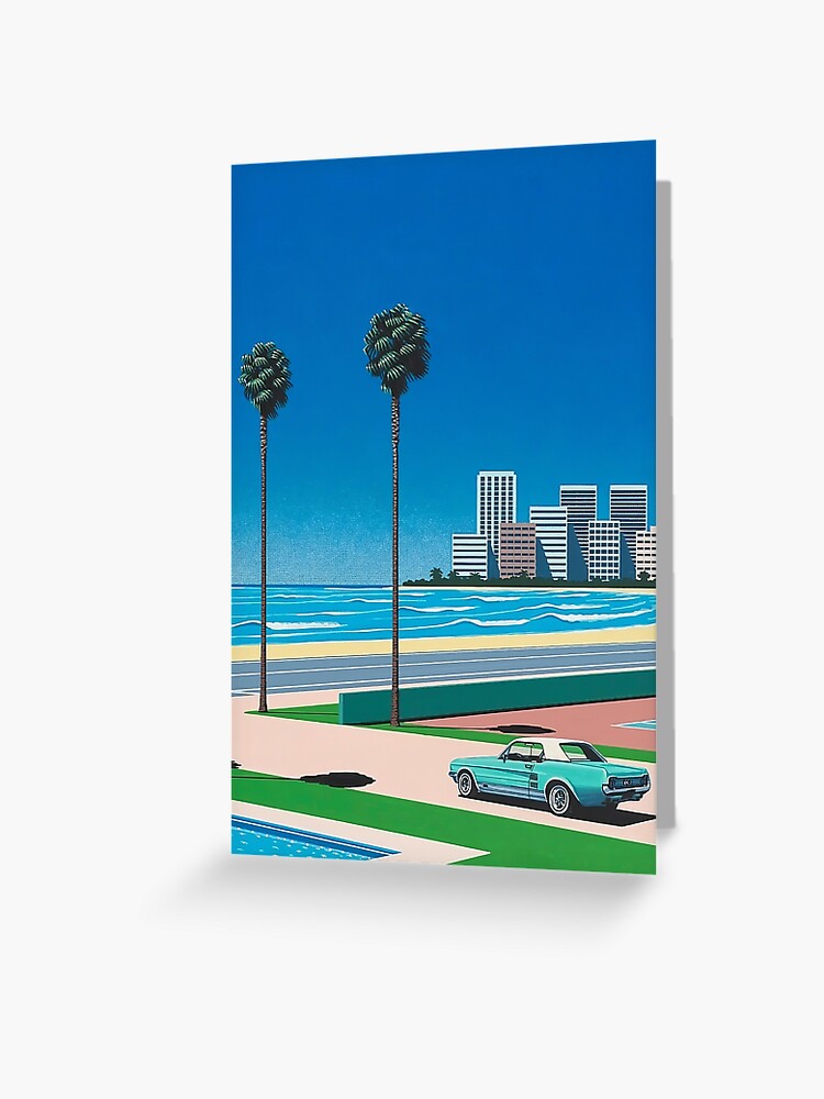 Hiroshi Nagai city pop Vintage Car coastal vibes city vaporwave