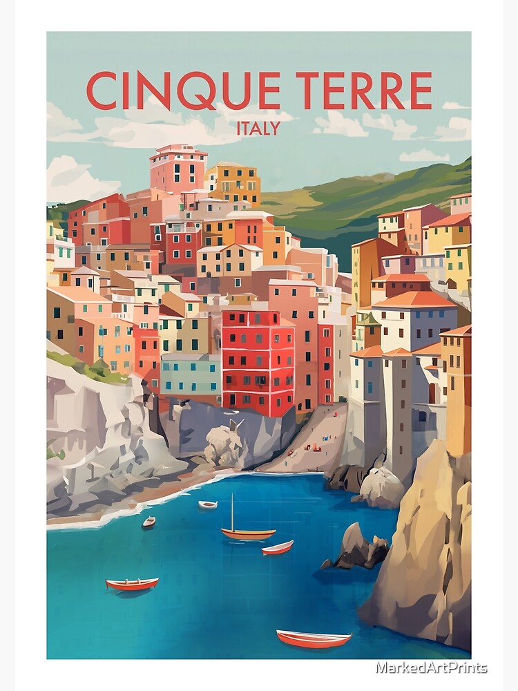 Thumbnail 3 of 3, Poster, CINQUE TERRE designed and sold by MarkedArtPrints.
