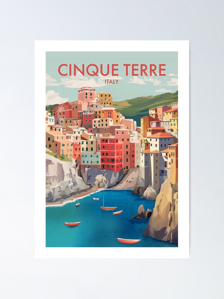 Thumbnail 1 of 3, Poster, CINQUE TERRE designed and sold by MarkedArtPrints.