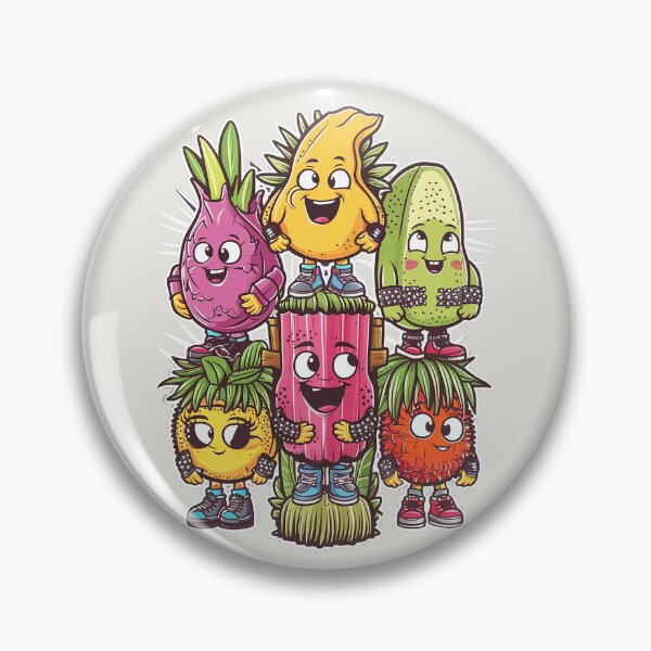 Item preview, Cute tropical fruit characters designed and sold by Verycutethings.