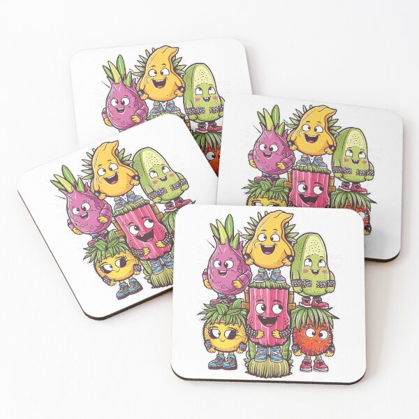 Item preview, Cute tropical fruit characters designed and sold by Verycutethings.