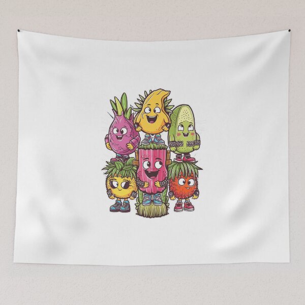 Item preview, Cute tropical fruit characters designed and sold by Verycutethings.