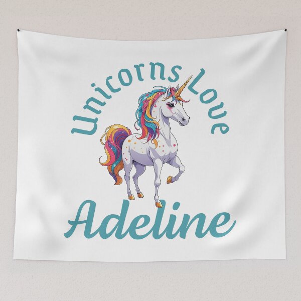 Item preview, Unicorns Love Adeline designed and sold by ComicKitsch.
