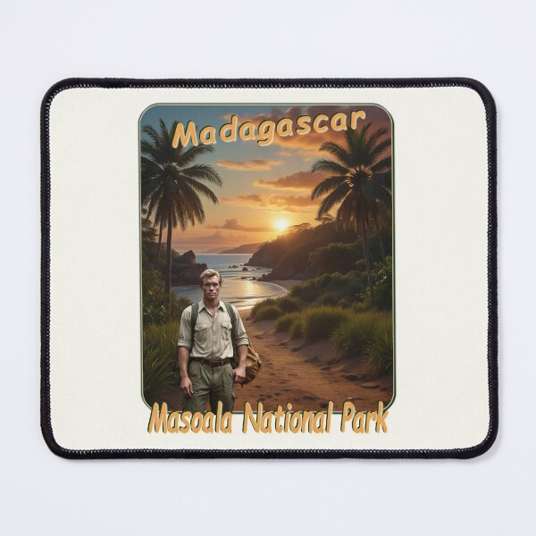 Item preview, Vintage travel poster - Masoala National Park Madagascar 50's style designed and sold by Museum Of Non-Existing Art.