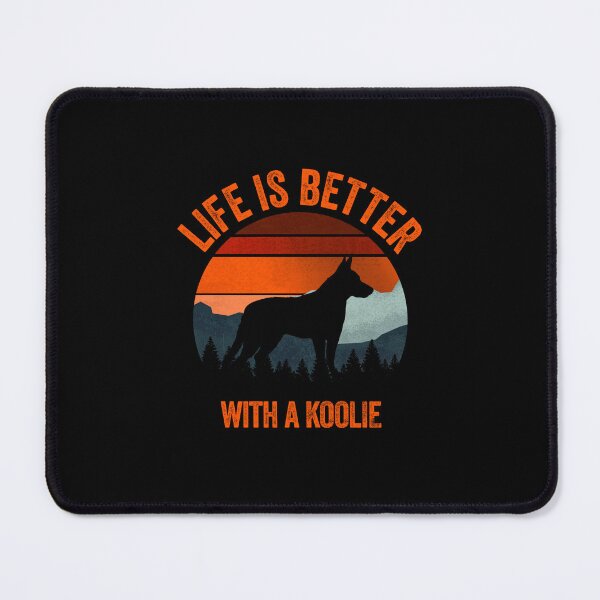 Item preview, Life Is Better With A Koolie Vintage Sunset Dog Gift designed and sold by Guarddogdrive.