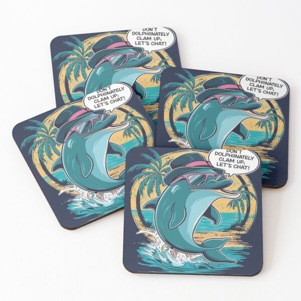 Item preview, Cool Dolphin Leaping - Urban Sunset Vibe Design designed and sold by DesigntshirtWB.