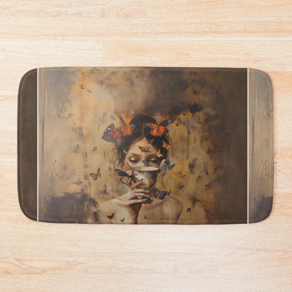 Item preview, Butterfly Woman And Coffee Art designed and sold by Obsidian Ink by Wilshire.
