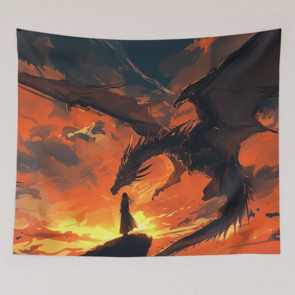 Item preview, Dragon's sunset designed and sold by DabrowskiDesign.