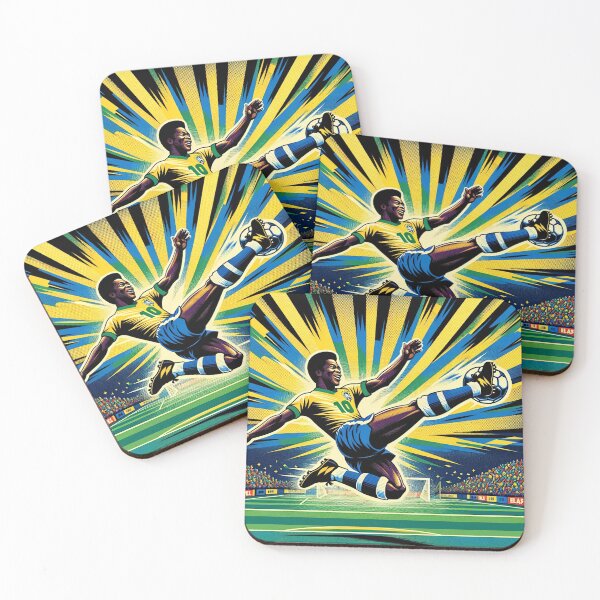 Item preview, Brazil Retro Football Art designed and sold by FutbolEsArte.