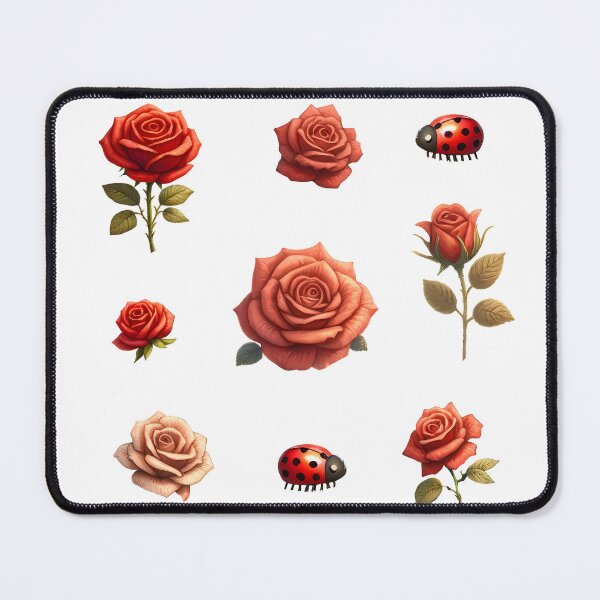 Item preview, Roses & Ladybugs Sticker Set designed and sold by JuniperFinch.