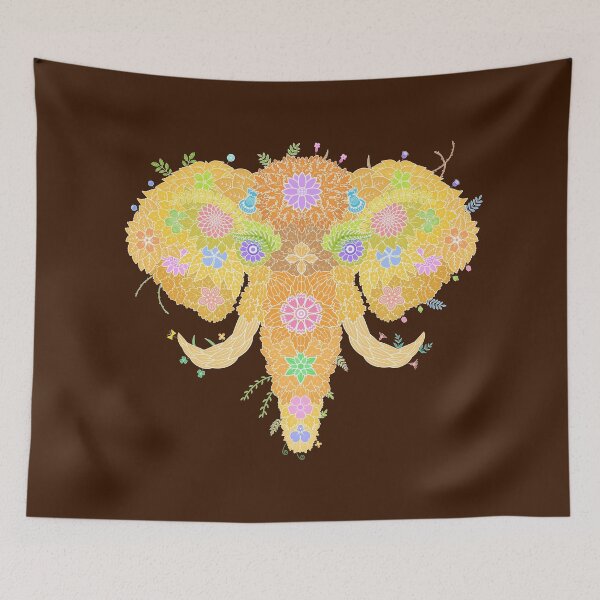 Item preview, Floral  Animal "Elephant" WeArePrettierThanFlowers designed and sold by 366birthflower.