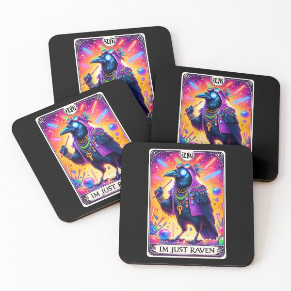 Item preview, Raven Tarot Card Dance Rave Crow Im just Raven designed and sold by RaveNamaste.