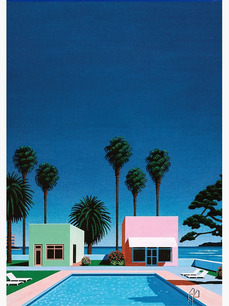 Hiroshi Nagai city pop coastal vibes city vaporwave tokyo